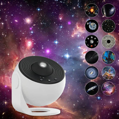 Galaxy Star Projector – 360° Rotating Night Light for Kids & Home Décor